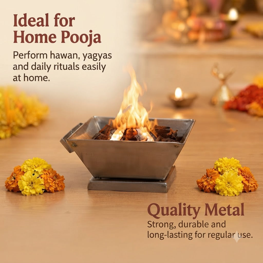 Small Metal Havan Kund