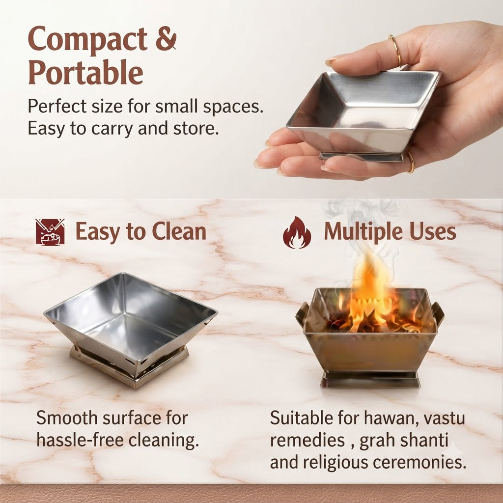 Small Metal Havan Kund
